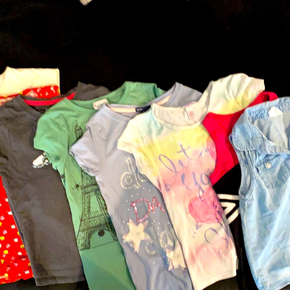 Lot of size 7-8 girls summer shirts